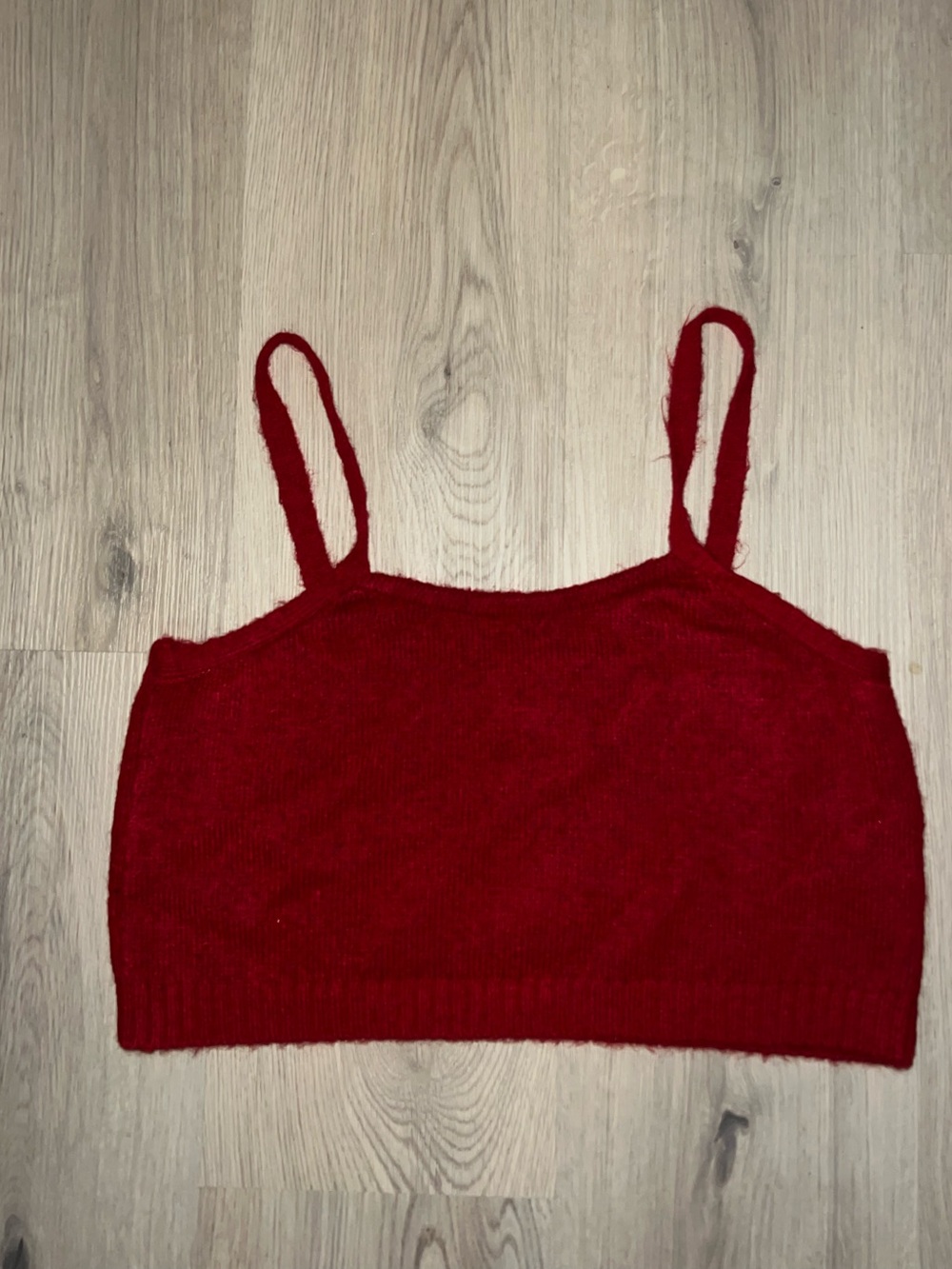 ASOS DESIGN Red Knit Cami Top  Size 10
